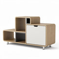 Houten tv-meubel met opbergruimte en moderne uitstraling 90 x 45 x 40cm