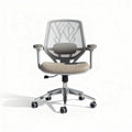 Mesh bureaustoel met stoffen zitting en verstelbare hoogte 50 x 60 x 95cm